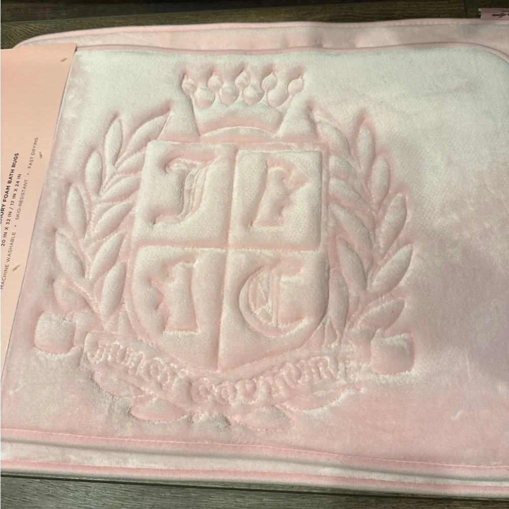 Juicy Couture Memory Foam Bath Mat Set